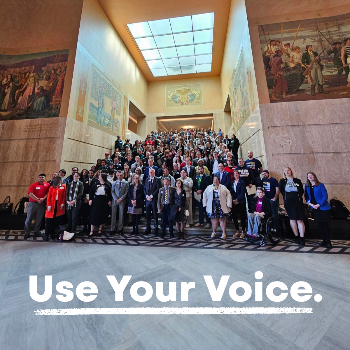 Educators at the Oregon Capitol Building